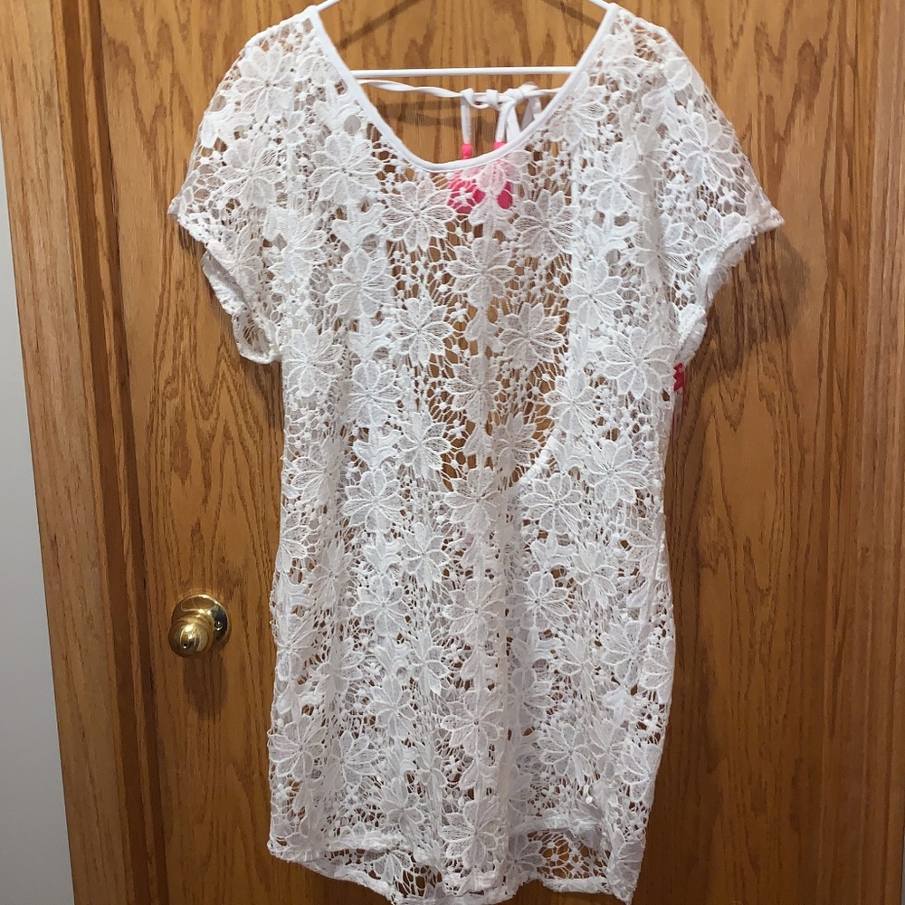 NWT! White Bathing Suit Cover-Up